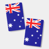 Flagge Australiens Ausweis (Vorder- & Rückseite)