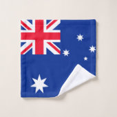 Flagge Australiens Badhandtuch Set (Waschlappen)