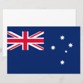 Flagge Australiens Briefpapier (Vorne/Hinten)