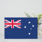Flagge Australiens Briefpapier (Stehend Vorderseite)