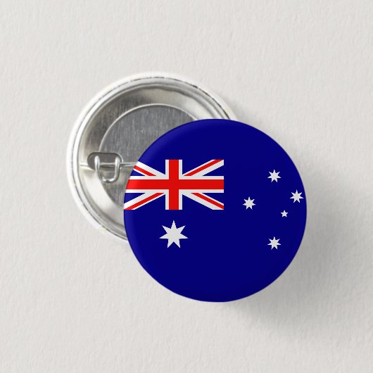 Flagge Australiens Button (Vorne & Hinten)