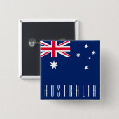 Flagge Australiens Button (Vorne & Hinten)