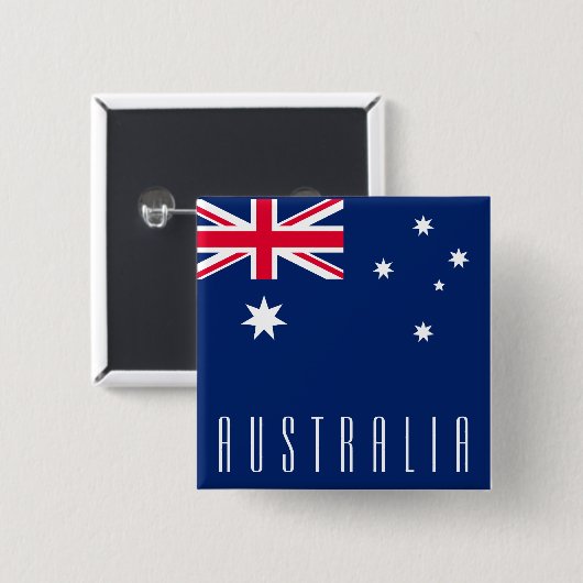 Flagge Australiens Button (Vorne & Hinten)