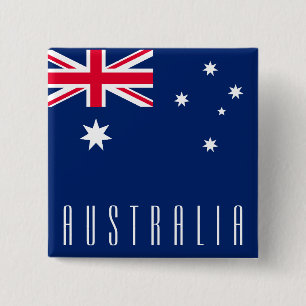 Flagge Australiens Button