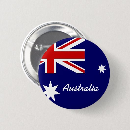 Flagge Australiens Button (Vorne & Hinten)