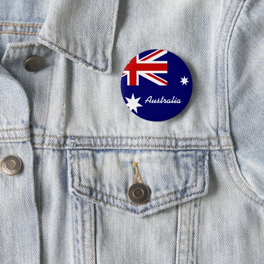 Flagge Australiens Button (Beispiel)