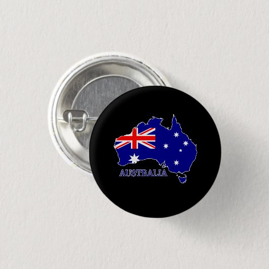 Flagge Australiens Button (Vorne & Hinten)