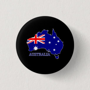 Flagge Australiens Button