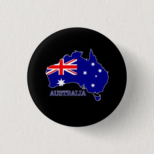 Flagge Australiens Button (Vorderseite)