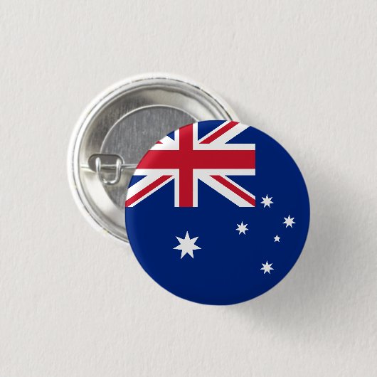 Flagge Australiens Button (Vorne & Hinten)
