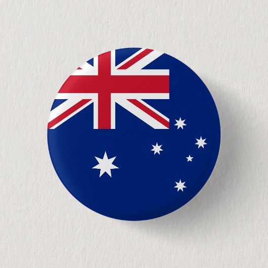 Flagge Australiens Button (Vorderseite)