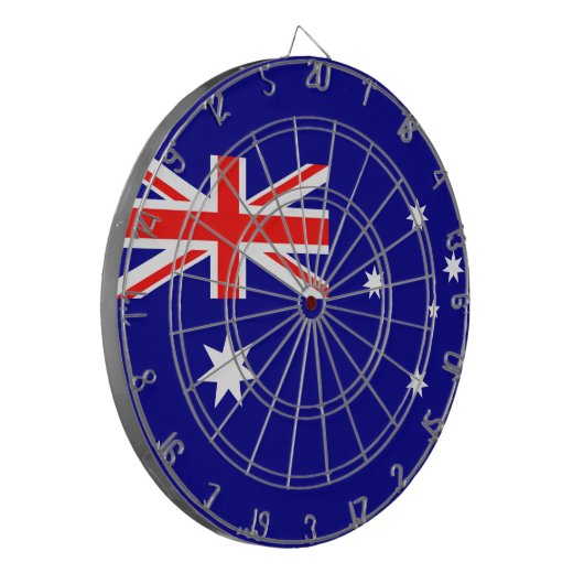 Flagge Australiens Dartscheibe (Vorderseite Links)
