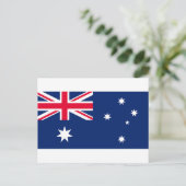 Flagge Australiens Feiertagspostkarte (Stehend Vorderseite)