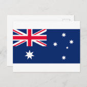 Flagge Australiens Feiertagspostkarte (Vorne/Hinten)