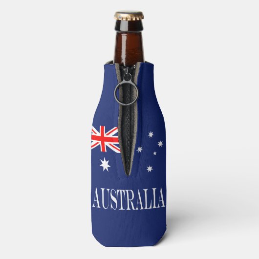 Flagge Australiens Flaschenkühler (Flasche Rückseite)