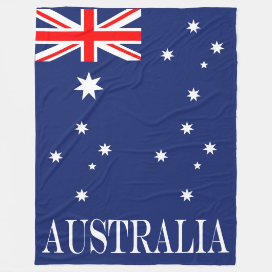 Flagge Australiens Fleecedecke (Vorderseite)