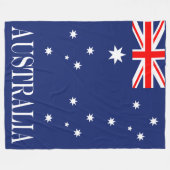 Flagge Australiens Fleecedecke (Vorderseite (Horizontal))
