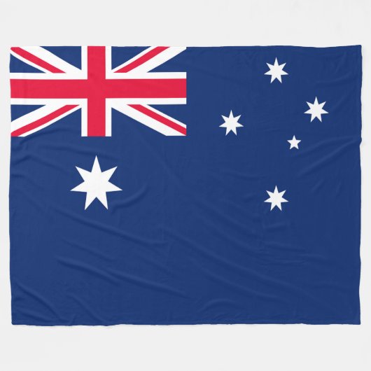 Flagge Australiens Fleecedecke (Vorderseite (Horizontal))