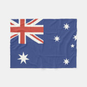 Flagge Australiens Fleecedecke (Vorderseite (Horizontal))