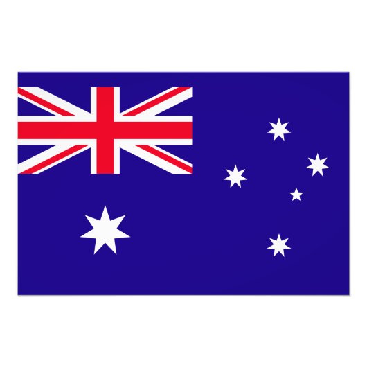 Flagge Australiens Fotodruck (Vorne)