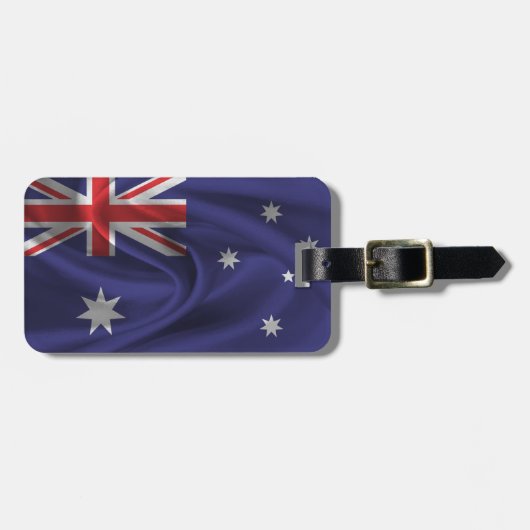 Flagge Australiens Gepäckanhänger (Vorderseite horizontal)