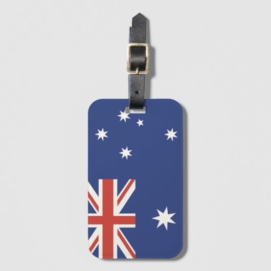 Flagge Australiens Gepäckanhänger (Vorderseite Vertikal)