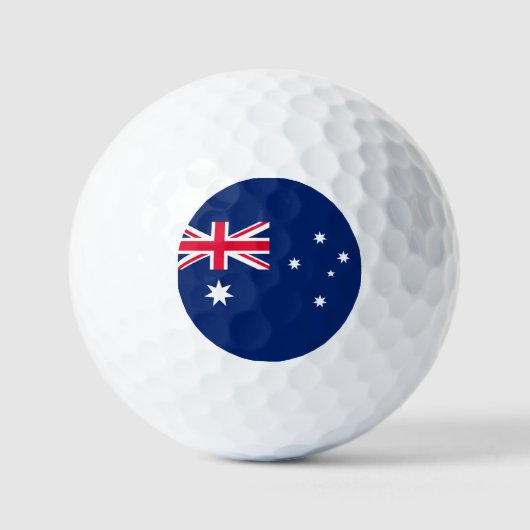 Flagge Australiens Golfball (Vorderseite)