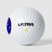 Flagge Australiens Golfball (Logo)