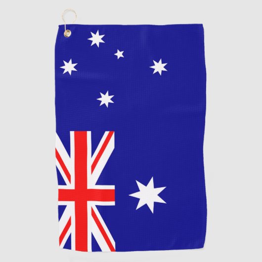 Flagge Australiens Golfhandtuch (Vorderseite)