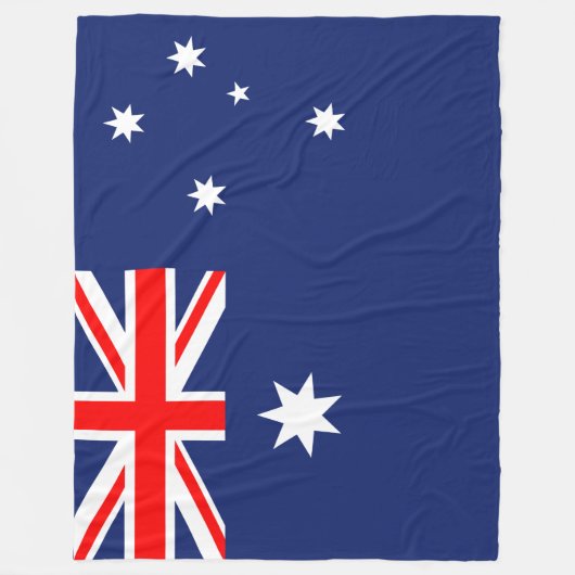 Flagge Australiens groß Fleecedecke (Vorderseite)