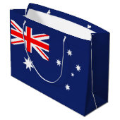 Flagge Australiens Große Geschenktüte (Rückseite Schrägansicht)