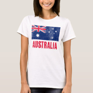Flagge Australiens (Grunge Look) T-Shirt