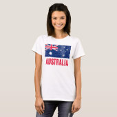 Flagge Australiens (Grunge Look) T-Shirt (Vorne ganz)