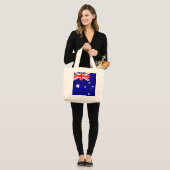 Flagge Australiens Jumbo Stoffbeutel (Vorderseite (Model))