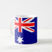 Flagge Australiens Kaffeetasse (Vorderseite Links)