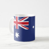 Flagge Australiens Kaffeetasse (Vorderseite Links)