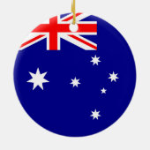 Flagge Australiens Keramik Ornament (Hinten)