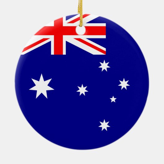 Flagge Australiens Keramik Ornament (Hinten)