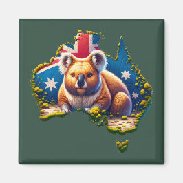 Flagge Australiens Koala Bear Magnet
