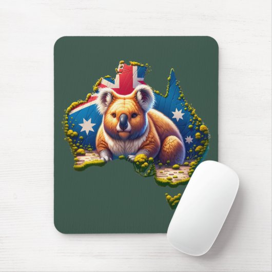 Flagge Australiens Koala Bear Mousepad (Mit Mouse)