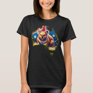 Flagge Australiens Koala Bear T-Shirt
