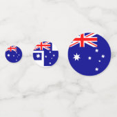 Flagge Australiens Konfetti (Vorderseiten)