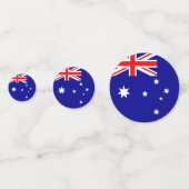 Flagge Australiens Konfetti (Rückseiten)