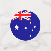 Flagge Australiens Konfetti (Klein Vorderseite)