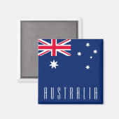 Flagge Australiens Magnet (Vorderseite/Rückseite)