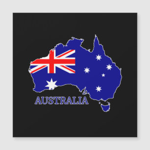 Flagge Australiens Magnetkarte