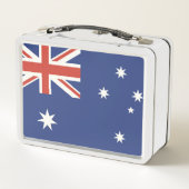 Flagge Australiens Metall Brotdose (Rückseite)