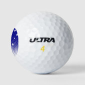 Flagge Australiens mit Halftone-Effekt Golfball (Logo)