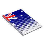 Flagge Australiens mit Halftone-Effekt Notizblock (Rechte Seite)