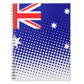 Flagge Australiens mit Halftone-Effekt Notizblock (Vorderseite)